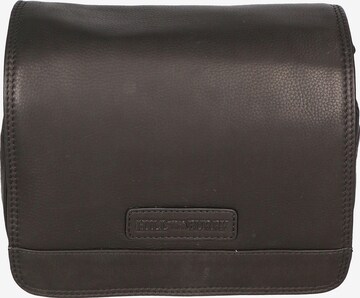 Borsa a tracolla 'Borsa a tracolla uomo vera pelle vitello ingrassato Hill Burry' di HILL BURRY in nero: frontale