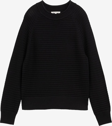 TOM TAILOR DENIM Sweater in Black: front