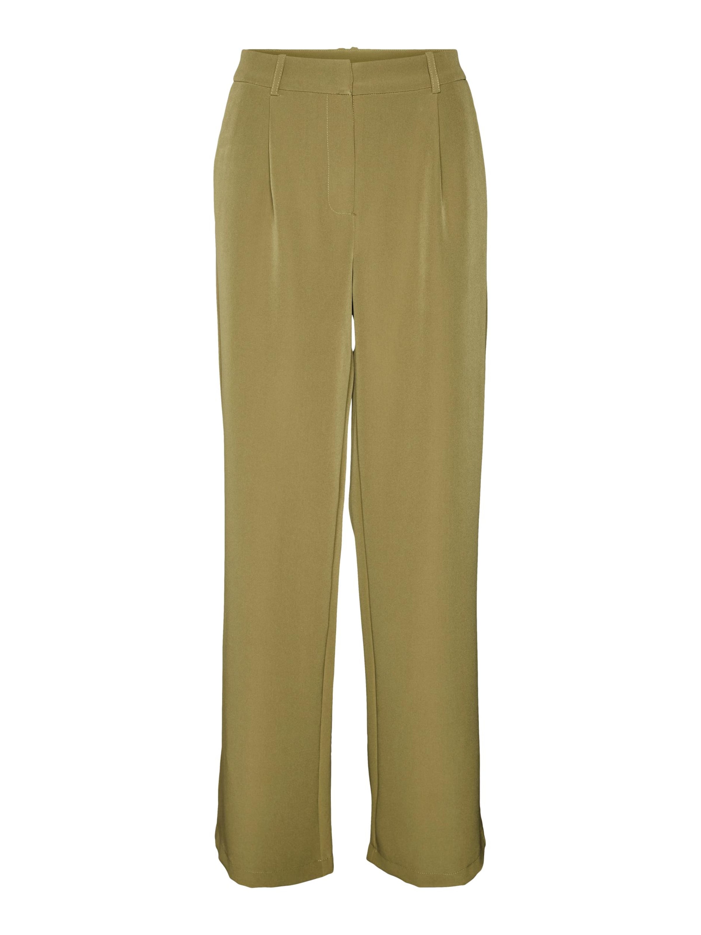 Loosefit Pantalon à pince 'Tinamaria' VERO MODA en vert : devant