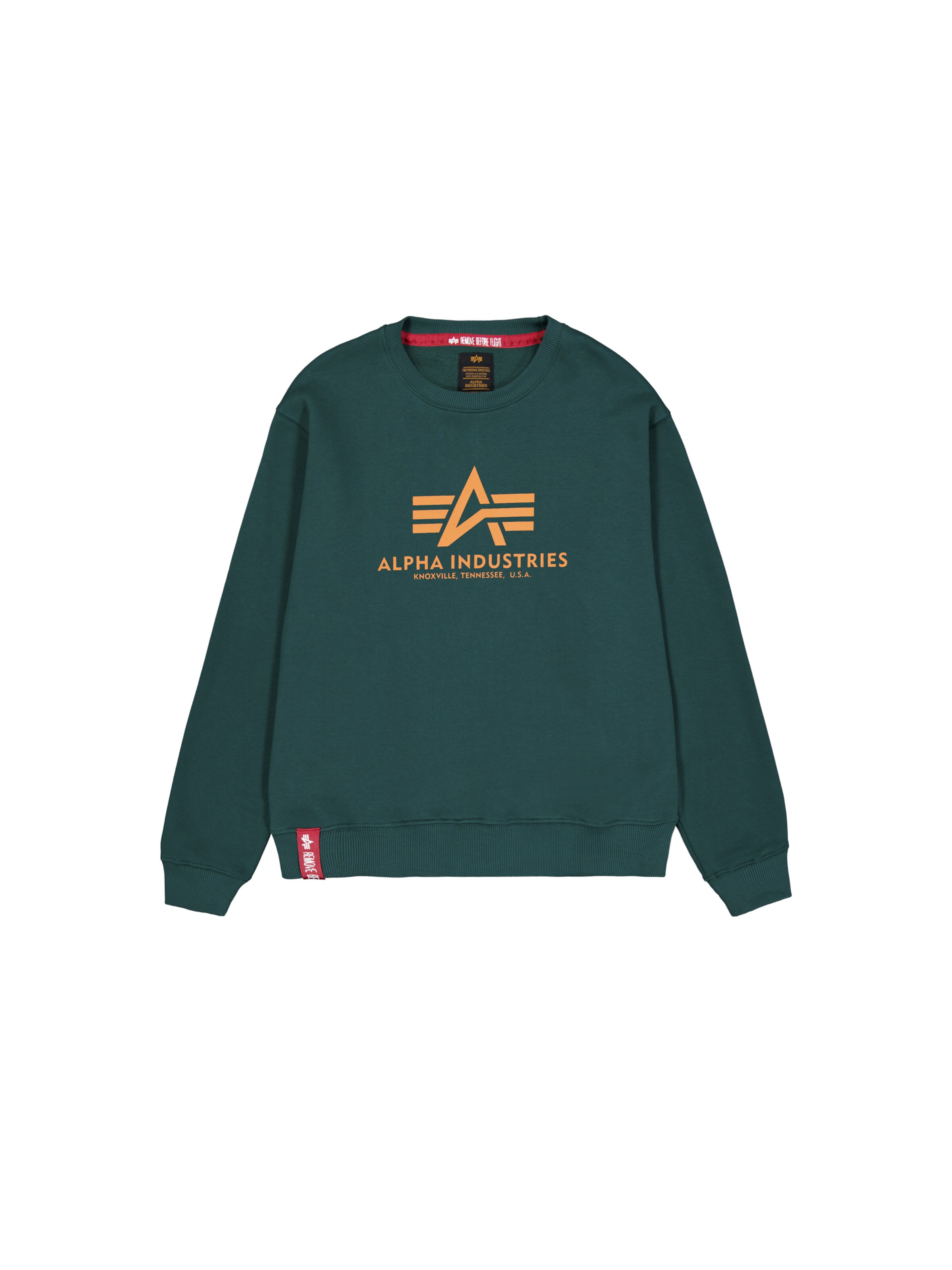 ALPHA INDUSTRIES Sweatshirt in Grün: Vorderseite