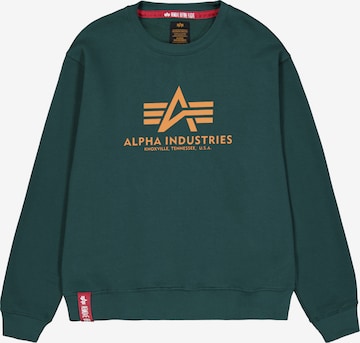 ALPHA INDUSTRIESSweater majica - zelena boja: prednji dio