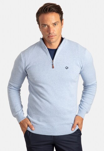 Sir Raymond Tailor Sweater 'Sochi' in Blue: front