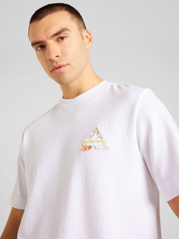 JACK & JONES T-shirt 'STAGGER' i vit