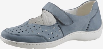 WALDLÄUFER Ballet Flats with Strap in Blue: front