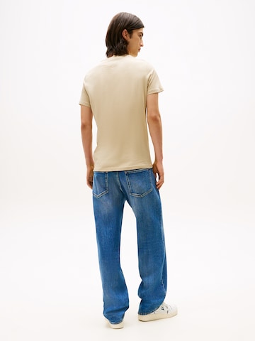 Tommy Jeans Tričko – béžová: zadní strana