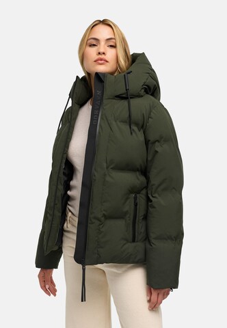 NAVAHOO Winterjas 'Wolkentanz XIV' in Groen: voorkant