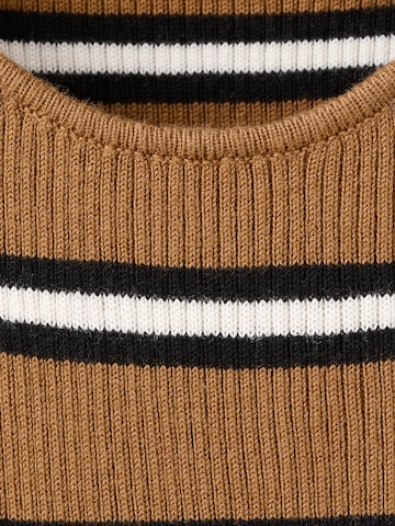 MANGO Knitted top 'LUKO' in Brown