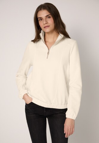 Street One Studio Sweatshirt in Beige: front