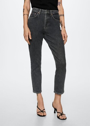 MANGO Regular Jeans 'Claudia' in Grey: front