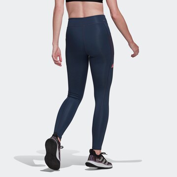 ADIDAS SPORTSWEAR Skinny Sporthose in Blau