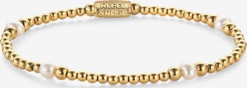Bracelet Rebel & Rose en or : devant