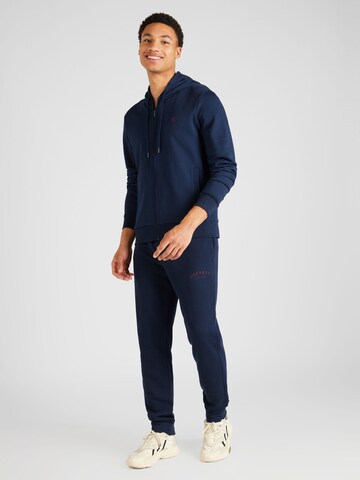 Hackett London Zip-Up Hoodie 'CLASSIC' in Blue