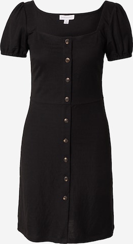 Robe-chemise Warehouse en noir : devant