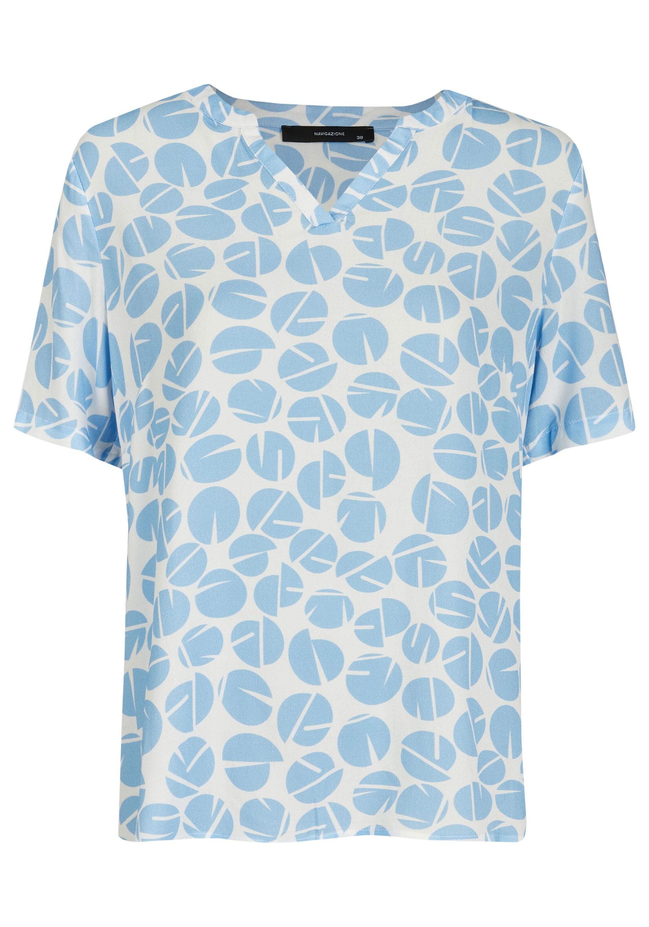 Navigazione Blouse in Blauw: voorkant