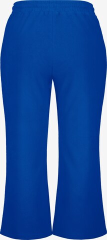 Ulla Popken Bootcut Broek in Blauw