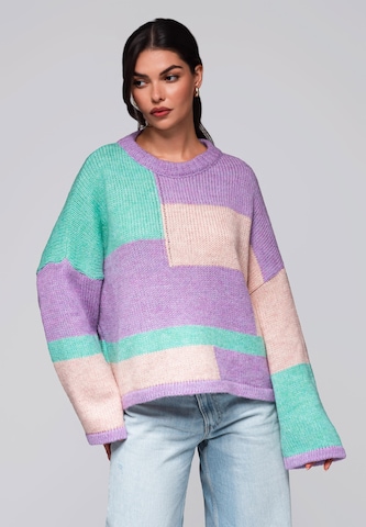 Ombre Trui in Lila: voorkant