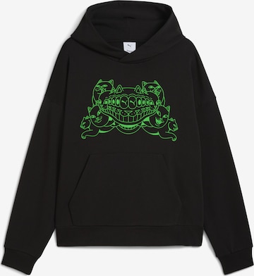 PUMA Sweatshirt 'Puma x Ripndip' in Black: front