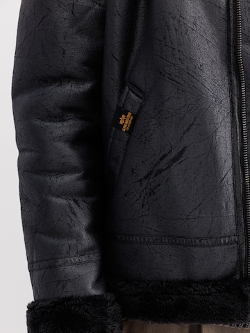 ALPHA INDUSTRIES Between-Season Jacket 'B3 FL' in Black