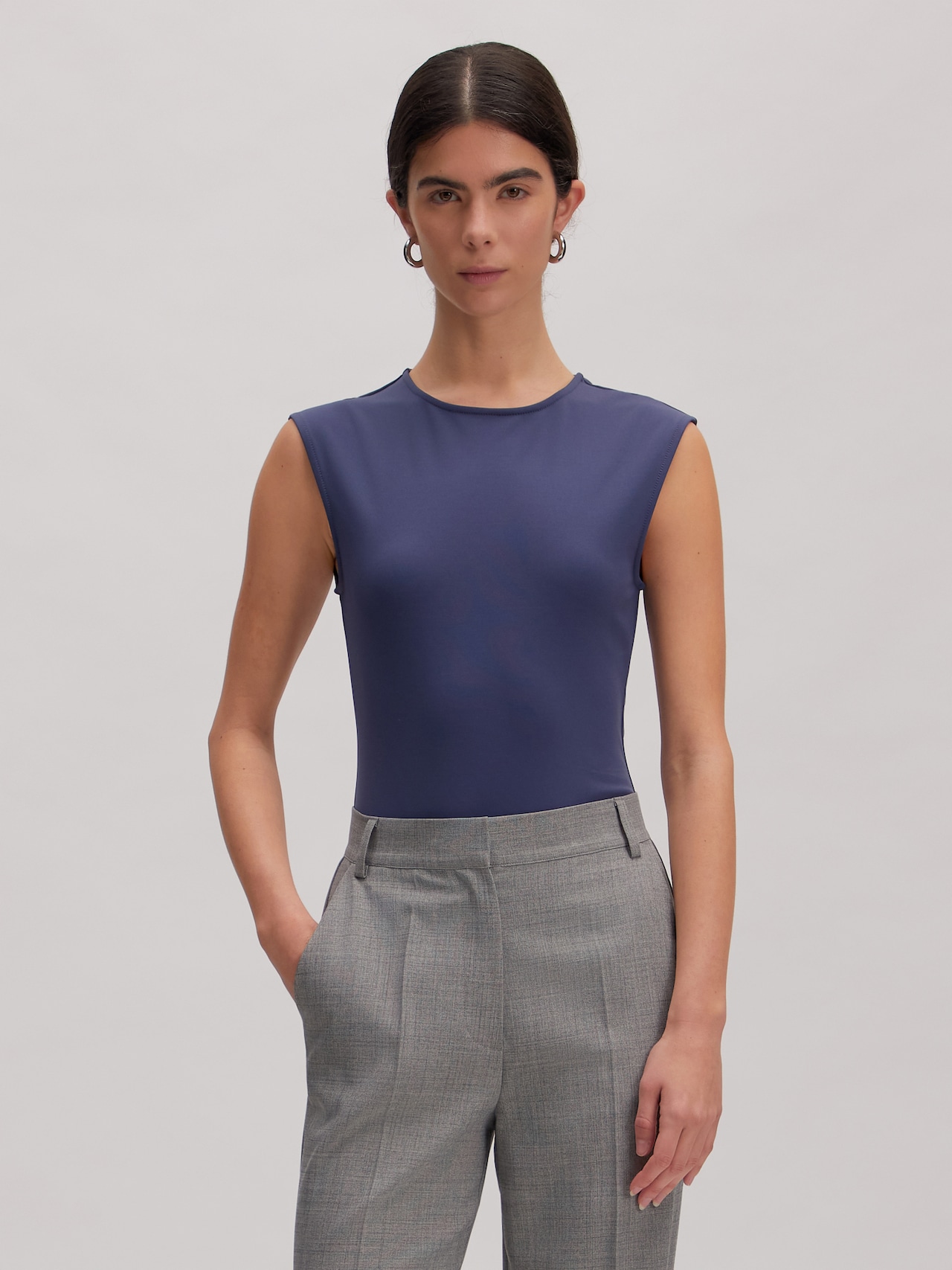 EDITED Body a maglietta 'Kaja' grigio