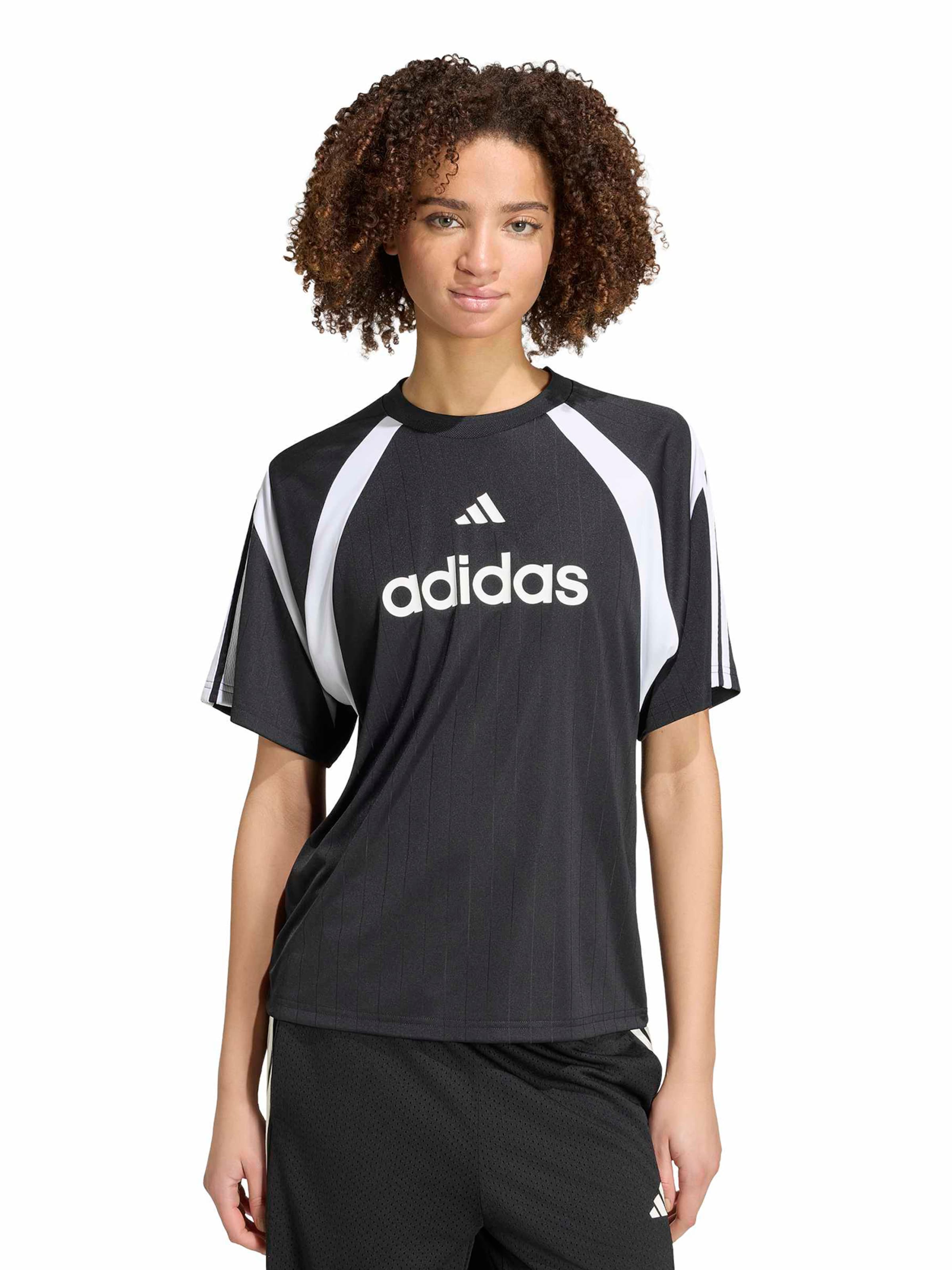 ADIDAS SPORTSWEAR Toiminnallinen paita 'TIRO' värissä musta: etupuoli