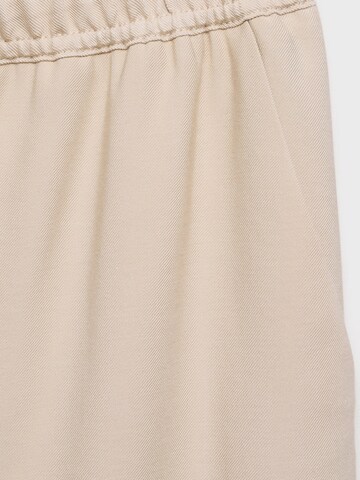 MANGO regular Bukser 'FLUIDO' i beige