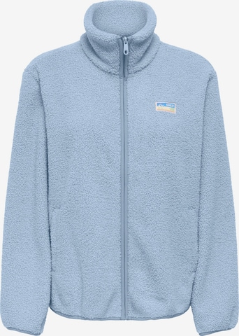 Veste en polaire 'ONLEVA' ONLY en bleu : devant