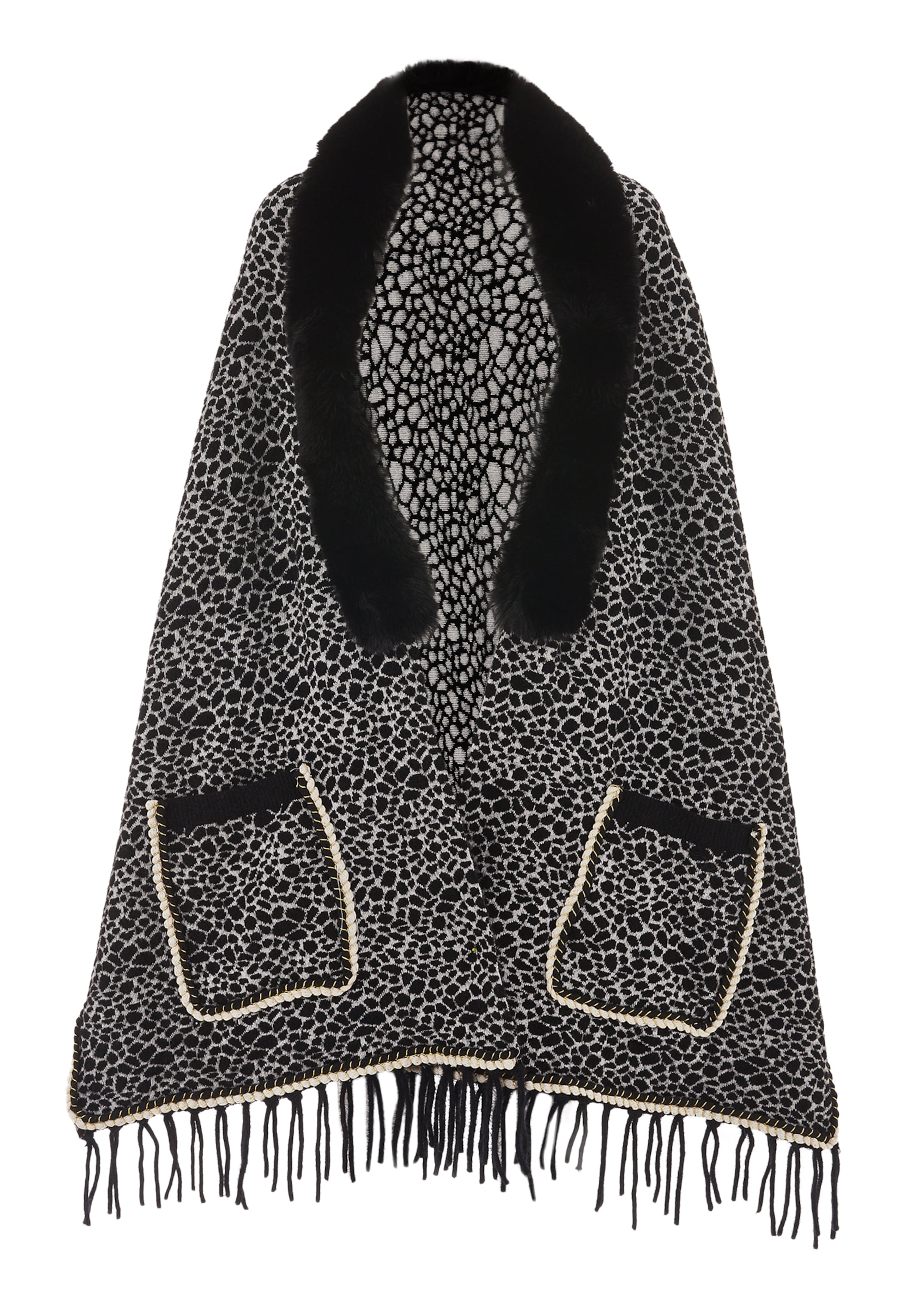 CHANI Cape in Zwart: voorkant