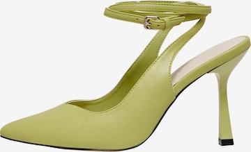 ONLY - Zapatos destalonado 'PARIS' en verde: frente