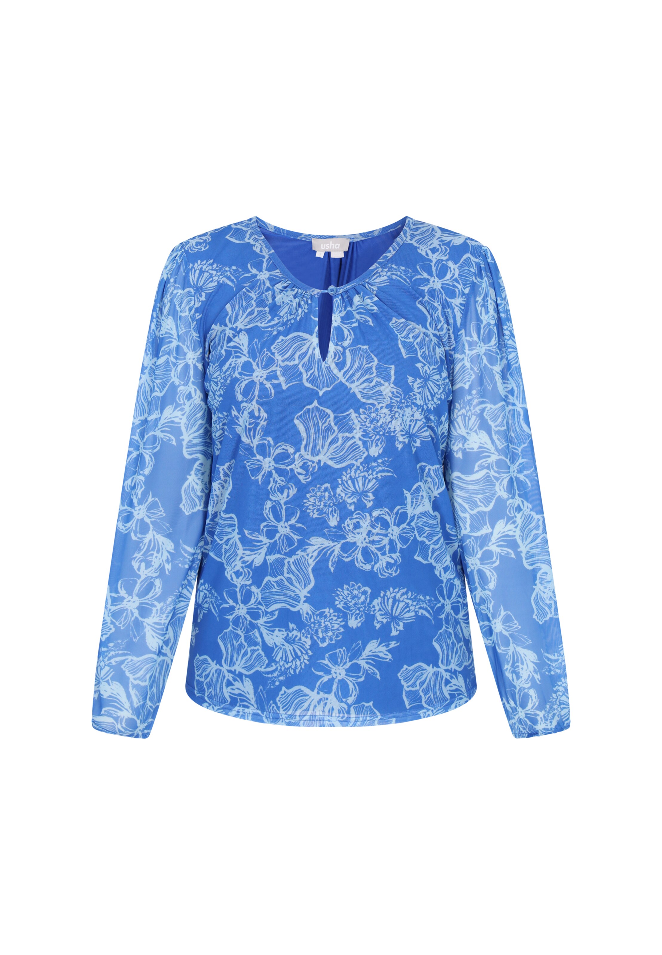 Usha Blouse in Blauw: voorkant