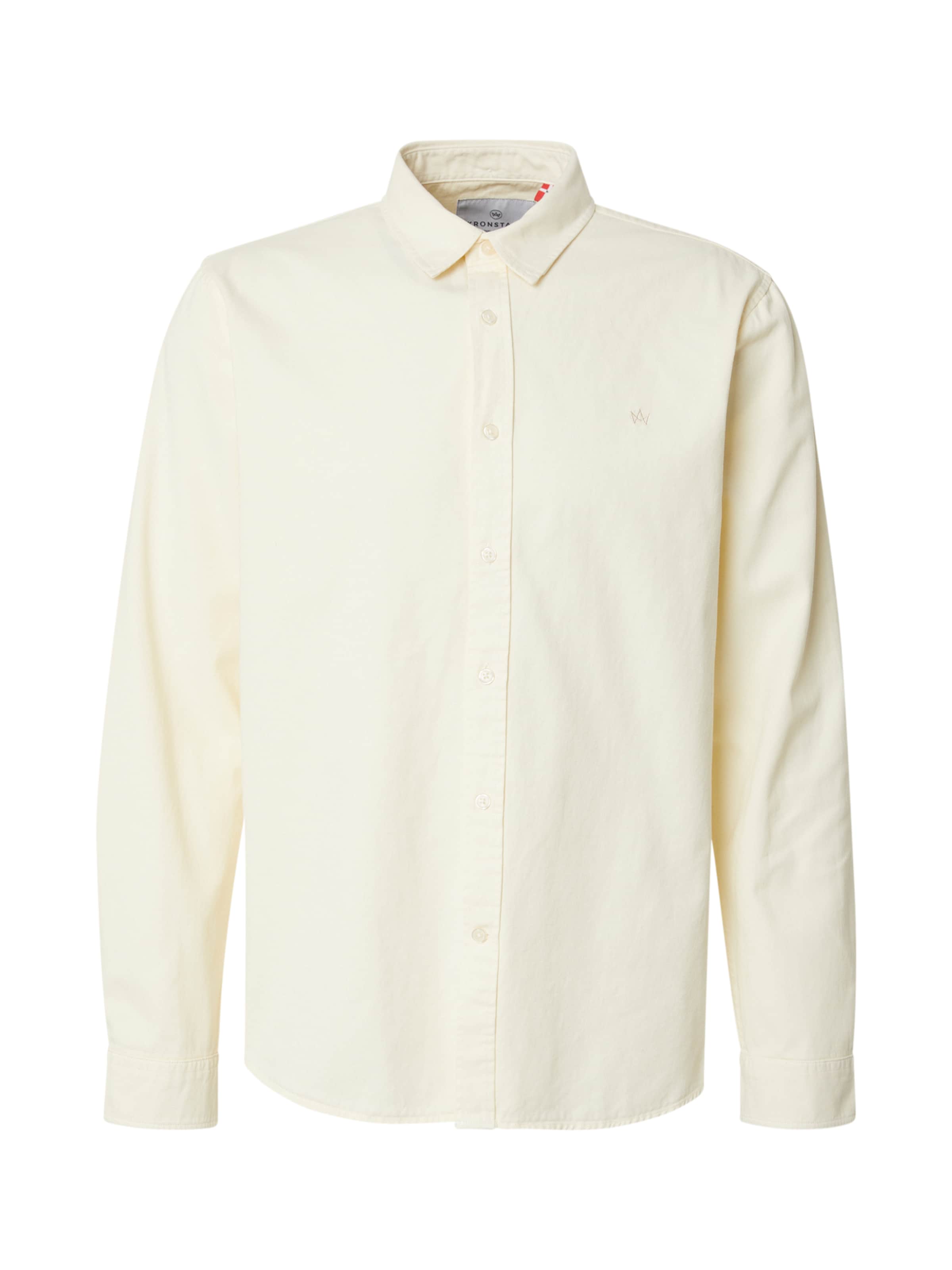Kronstadt Regular fit Button Up Shirt 'Eagle' in Beige: front