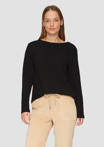 Sweat-shirt s.Oliver en noir : devant
