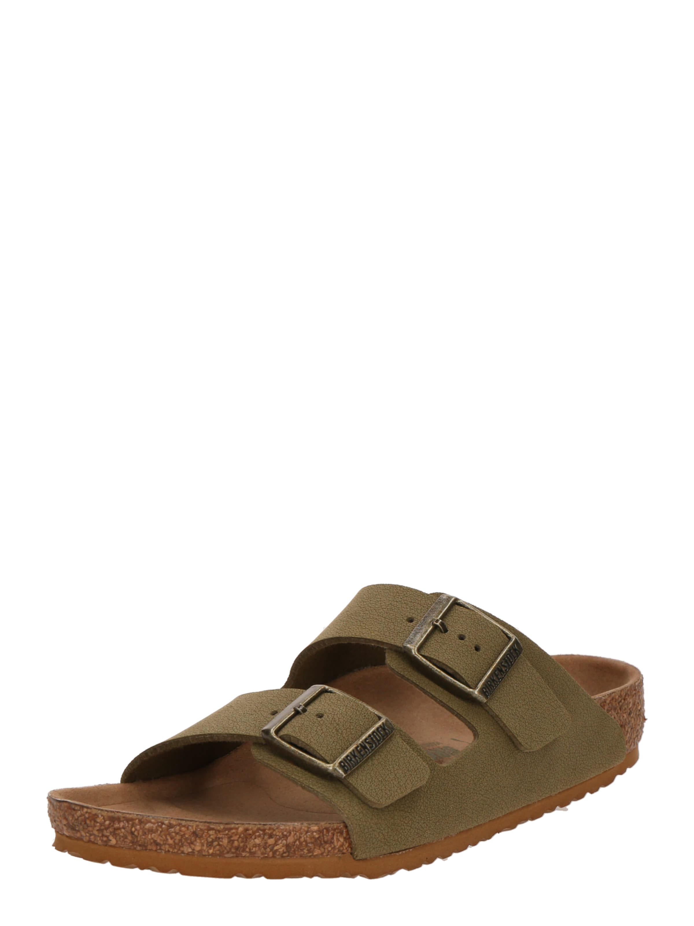 BIRKENSTOCK Odprti čevlji 'Arizona' | zelena barva: sprednja stran