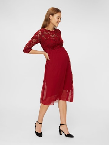 MAMALICIOUS Kleid 'Mivana' in Rot