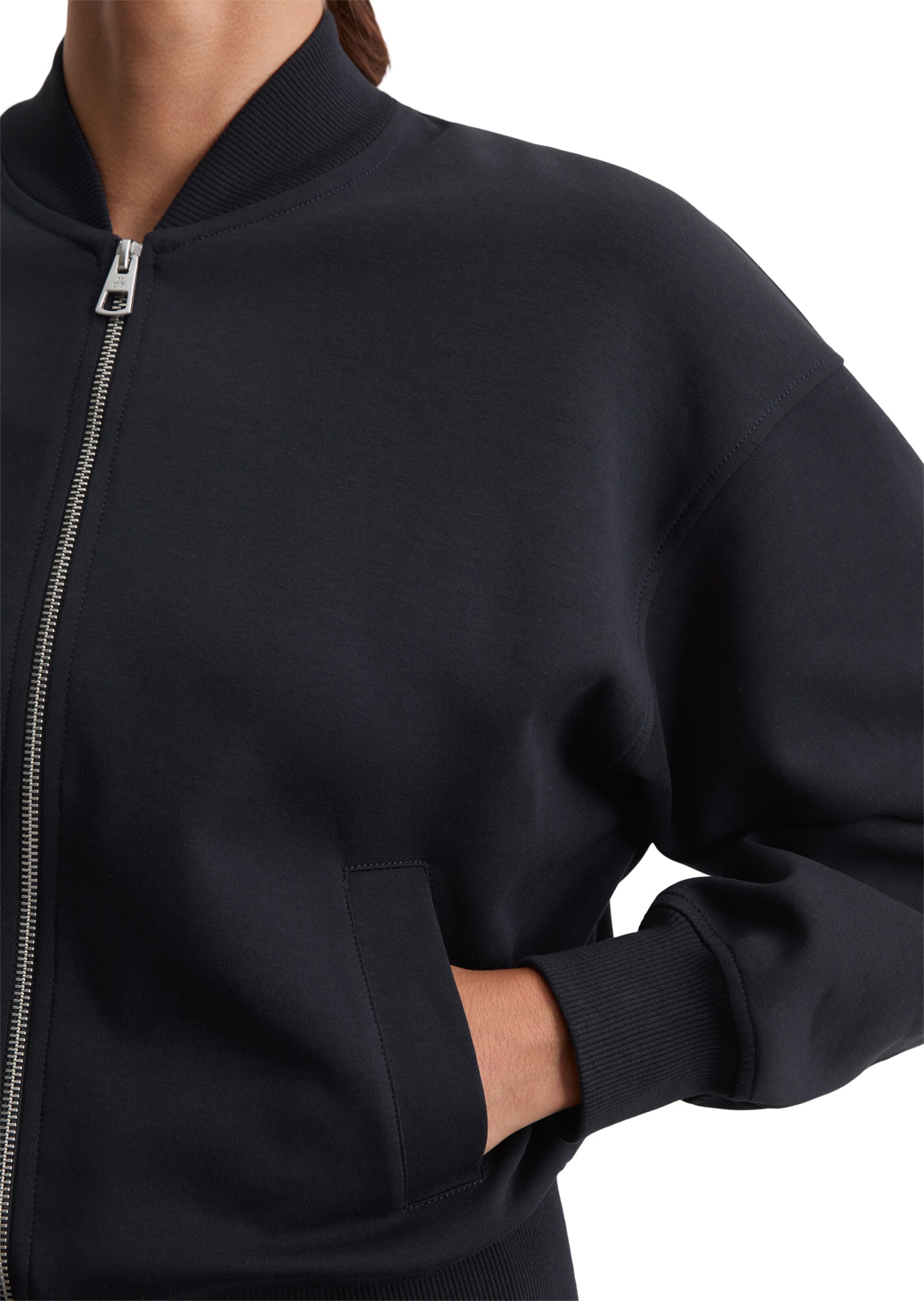 Marc O'Polo Sweatjacke 'Aviator' in Blau