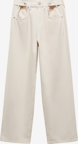 MANGO Loosefit Jeans 'Cesca' i beige: forside