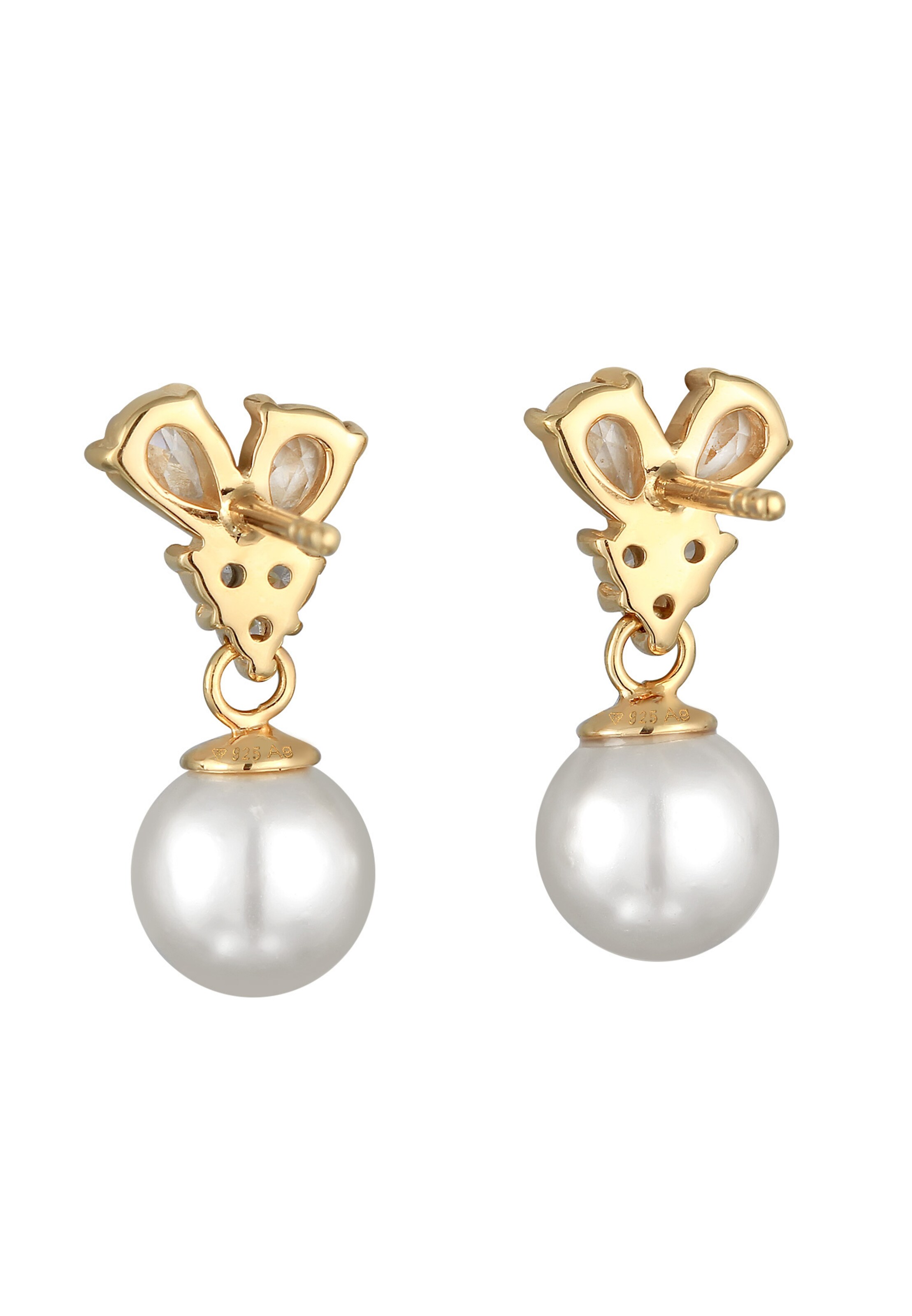 ELLI PREMIUM Oorbellen 'Kugel' in Goud