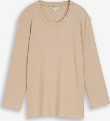 TOM TAILOR Shirt in Beige: Vorderseite