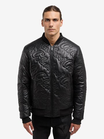 Carlo Colucci Winter Jacket 'Deco' in Black: front