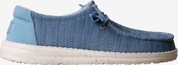 HEY DUDE Slipper 'Schnür-Mokassin „Wendy Stretch Sox“' in Blau: Vorderseite