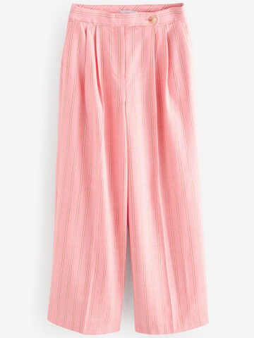 Next - Loosefit Pantalón plisado en rosa: frente