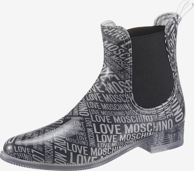 Love Moschino Gummistiefel in anthrazit / hellgrau, Produktansicht