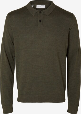 SELECTED HOMME Pullover 'Town' i grøn: forside