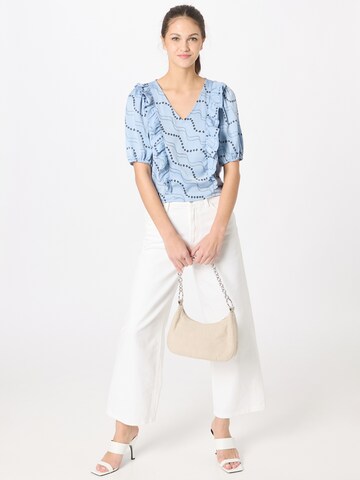 PIECES - Blusa 'Haisley' en azul