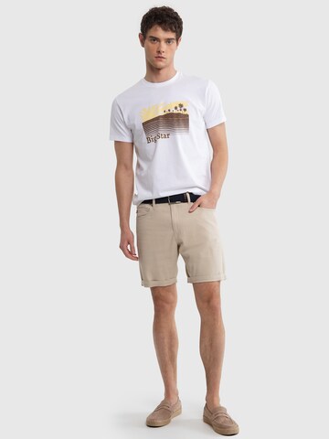 BIG STAR Regular Broek 'Aden' in Beige