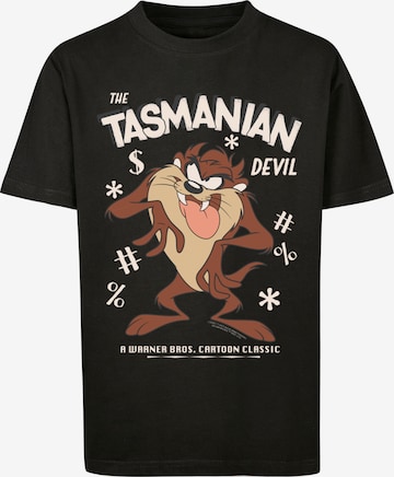 T-Shirt 'Looney Tunes Taz Vintage Tasmanian Devil Cartoon' F4NT4STIC en noir : devant