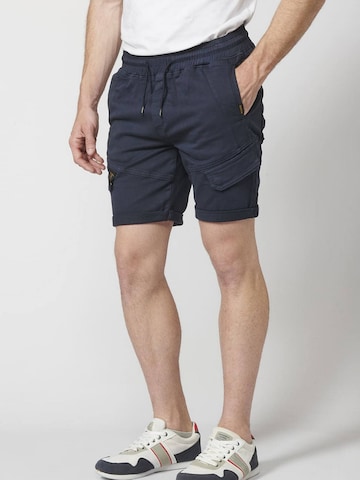 KOROSHI Regular Cargojeans i blå: framsida