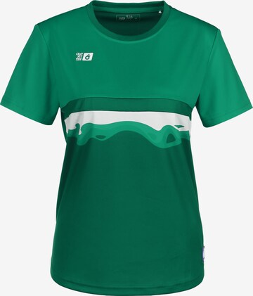 OUTFITTER Functioneel shirt 'OCEAN FABRICS TAHI' in Groen: voorkant