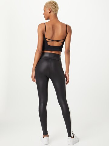 PUMA Skinny Workout Pants 'T7 Shiny' in Black