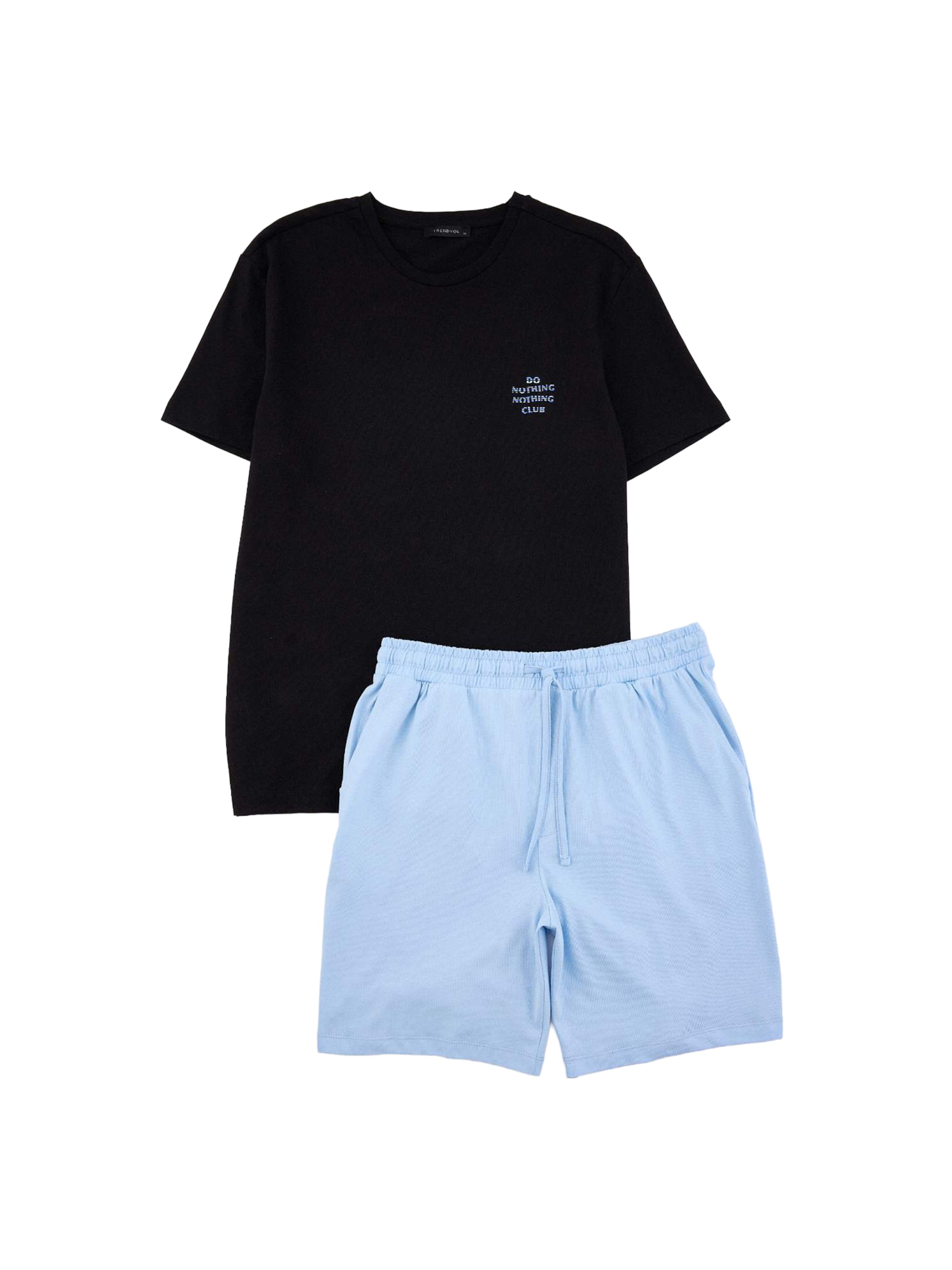 Trendyol Pyjamas kort i sort: forside