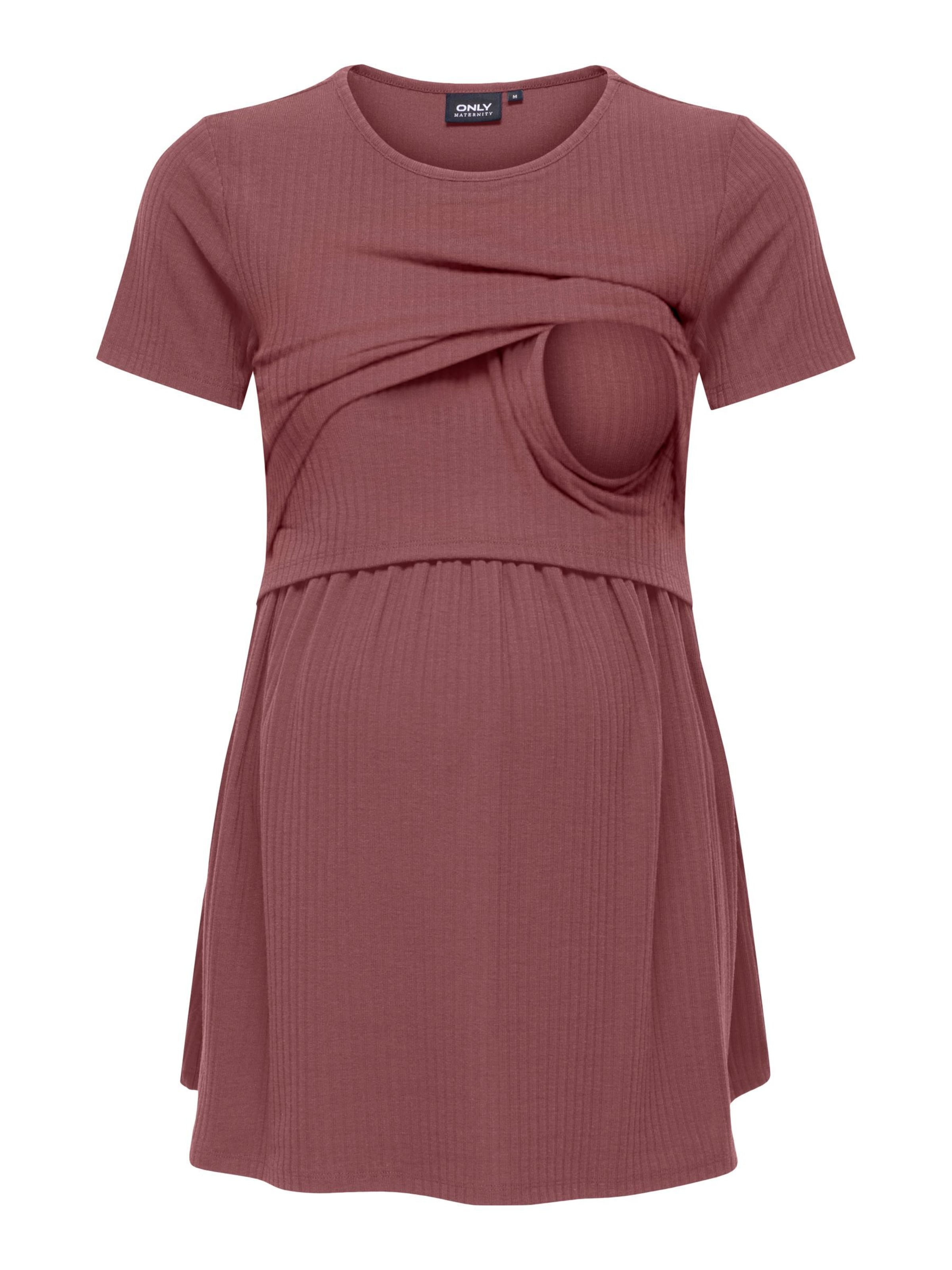 Only Maternity - Camiseta 'OLMMalaya' en marrón
